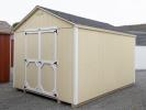 10x12 Economy Style Peak Storage Shed built at Pine Creek Structures of Spring Glen